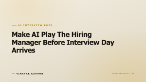 Make AI Play The Hiring Manager Before Interview Day Arrives