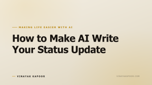 How to Make AI Write Your Status Update