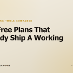 The Free Plans That Already Ship A Working App