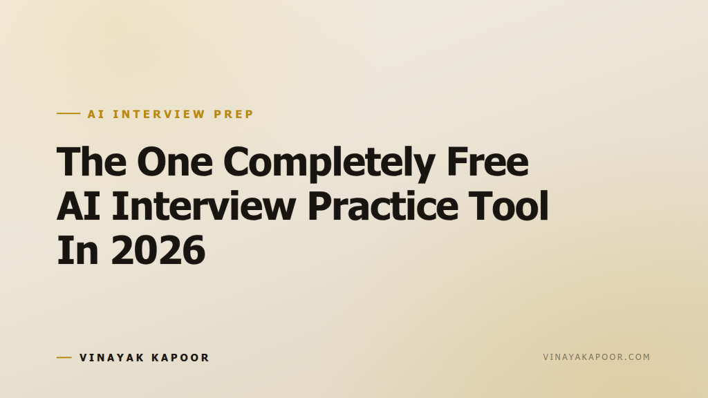 The One Completely Free AI Interview Practice Tool In 2026